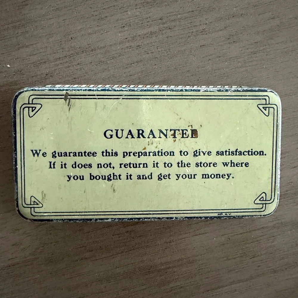 VINTAGE Orderlies Original Chocolate Flavored Laxative - Blue Cream Tin